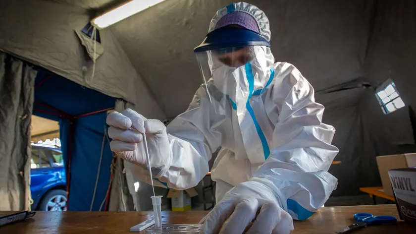 Zago Crespano nuovo Covid point in parcheggio del cimitero medico Cristina