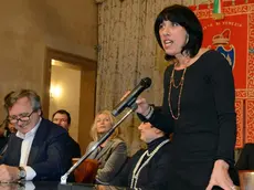 Interpress/M.Tagliapietra Venezia 29.12.2016.- Discorso di fine anna del Sindaco Luigi Brugnaro con la Giunta. Comune. Nuovo Assessore al commercio Francesca Da Villa.