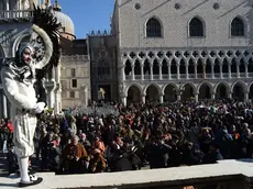 Interpress/M.Tagliapietra Venezia 10.02.2018.- Carnevale. Sabato Grasso. San Marco. Maschera