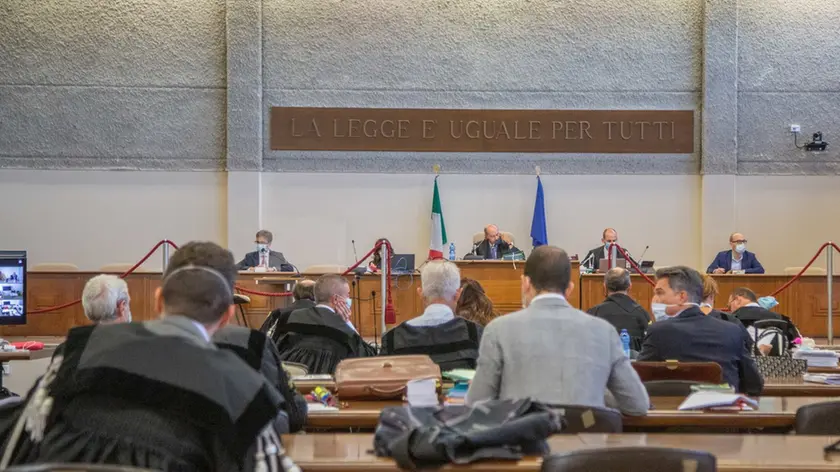 Mestre aula bunker processo Donadio - deposizione Sgnaolin