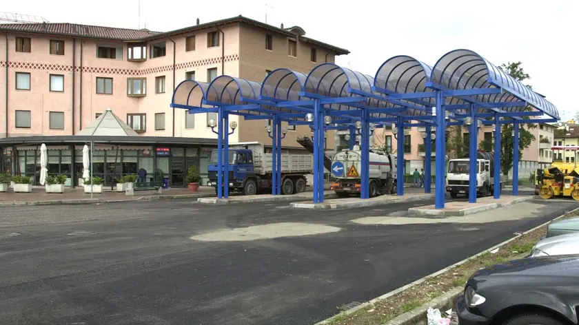 La stazione delle corriere di Oderzo