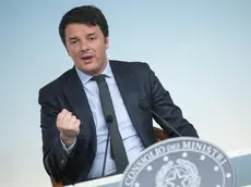 Foto Roberto Monaldo / LaPresse.27-03-2015 Roma .Politica.Palazzo Chigi - Consiglio dei Ministri.Nella foto Matteo Renzi..Photo Roberto Monaldo / LaPresse.27-03-2015 Rome (Italy).Chigi palace - Council of Ministers.In the photo Matteo Renzi.