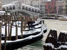 Interpress/M.Tagliapietra Venezia 28.02.2018.- Neve a Venezia.