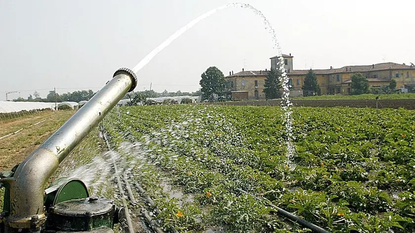 20070115 - CRO - BOLOGNA - CLIMA:ANBI,ALLARME SICCITA' AL NORD;GIA' EMERGENZA IN VENETO Un impianto di irrigazione nella campagna bolognese. Allarme siccita' nel nord Italia mentre in Veneto e' gia' emergenza. Il livello del Po e' sotto la soglia stagionale. A lanciare l'Sos e' l'Anbi, l'Associazione ..Nazionale Bonifiche e Irrigazioni. ''Necessario varare subito un piano per gli invasi'', afferma il presidente, Massimo Gargano. Secondo i risultati del monitoraggio Anbi, il Veneto, dove sfociano alcuni dei principali fiumi italiani, e' la prima regione a subire conseguenze ambientali dall'anomala stagione invernale in corso, caratterizzata da pressoche' inesistenti precipitazioni...GIORGIO BENVENUTI / ANSA / KLD....