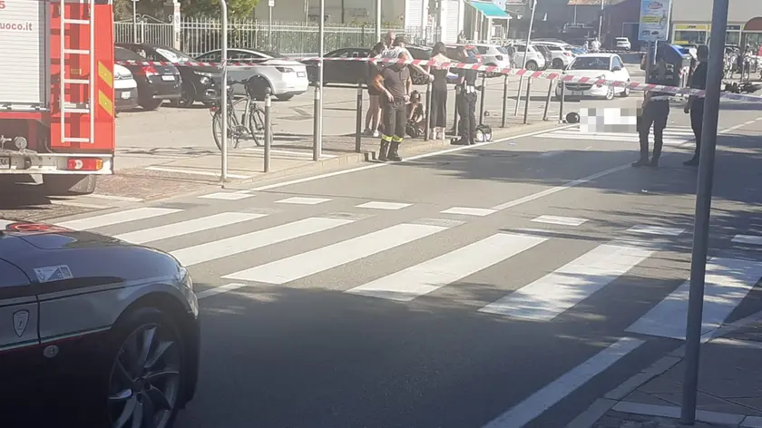 Il teatro dell'incidente lungo via della Stazione a Chioggia