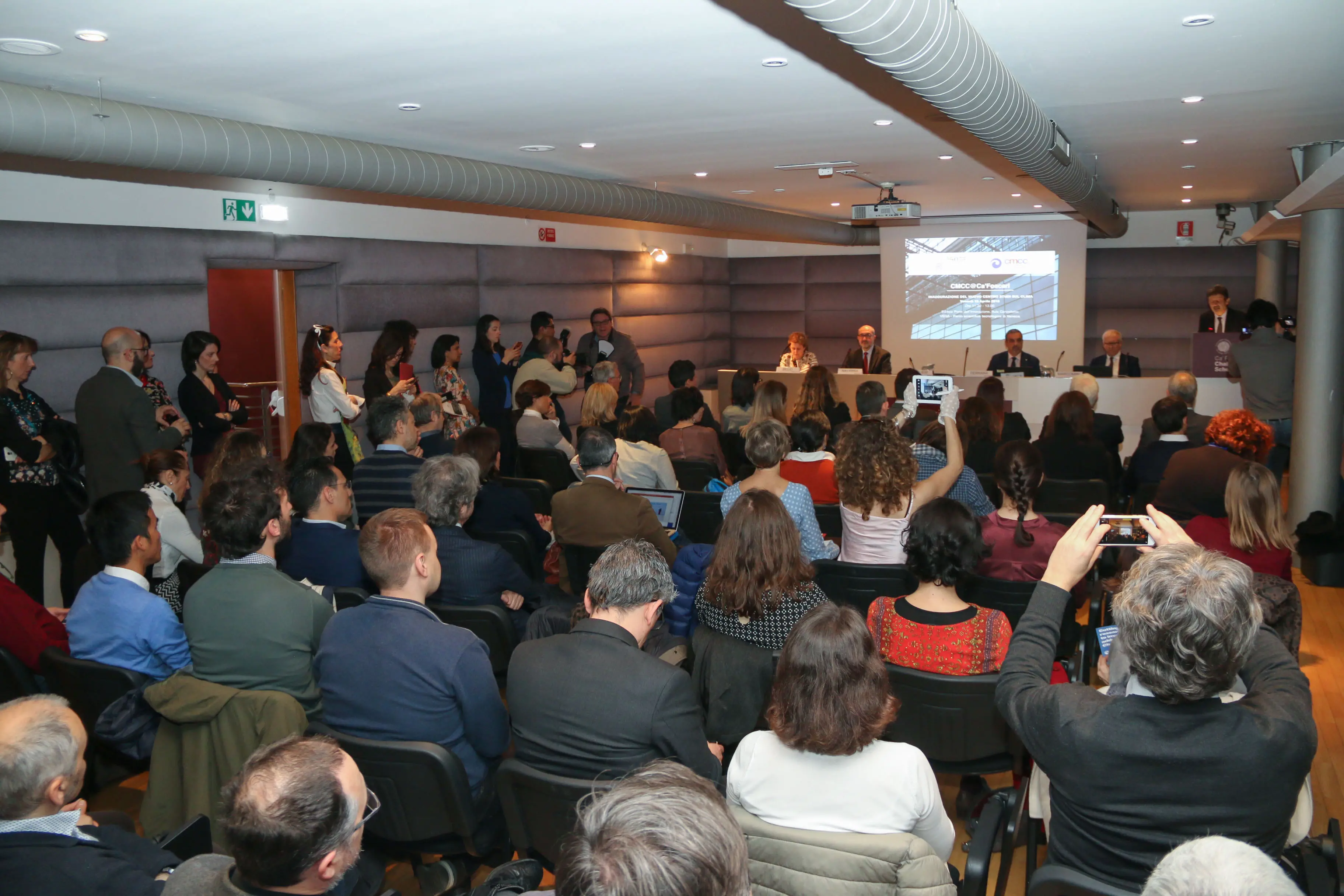 Foto Agenzia Candussi/ Chiarin/ Marghera, VEGA/ Presentazione dell'accordo di collaborazione tra l'università Ca' Foscari di Venezia e la Fondazione CMCC Centro Euro-Mediterraneo sui Cambiamenti Climatici