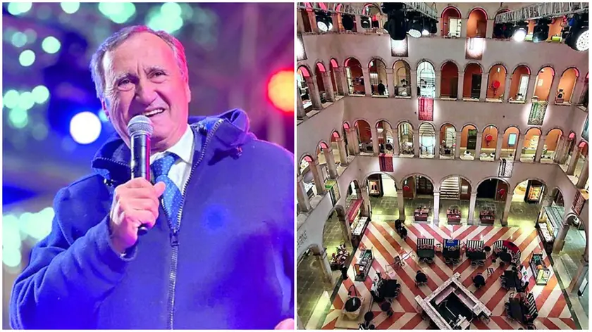 Il sindaco Brugnaro e il Fondaco dei Tedeschi