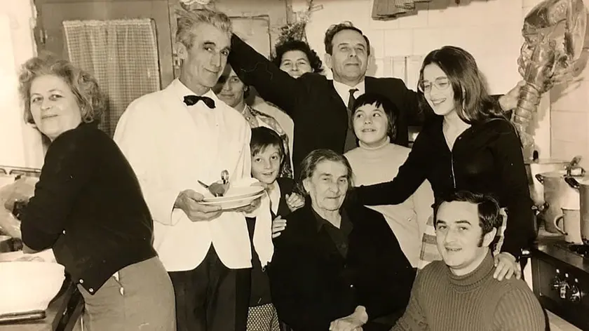 Una foto storica del ristorante "Tre Scalini" di Portogruaro