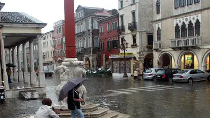 Chioggia:acqua alta a maggio acua alta di maggio