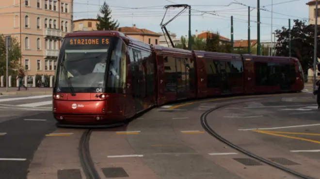 Ripresa delle corse del tram a Mestre