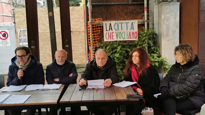 La presentazione della nuova civica, in piazzetta Pellicani