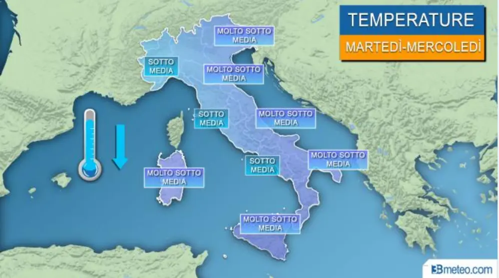 Le indicazioni di 3Bmeteo