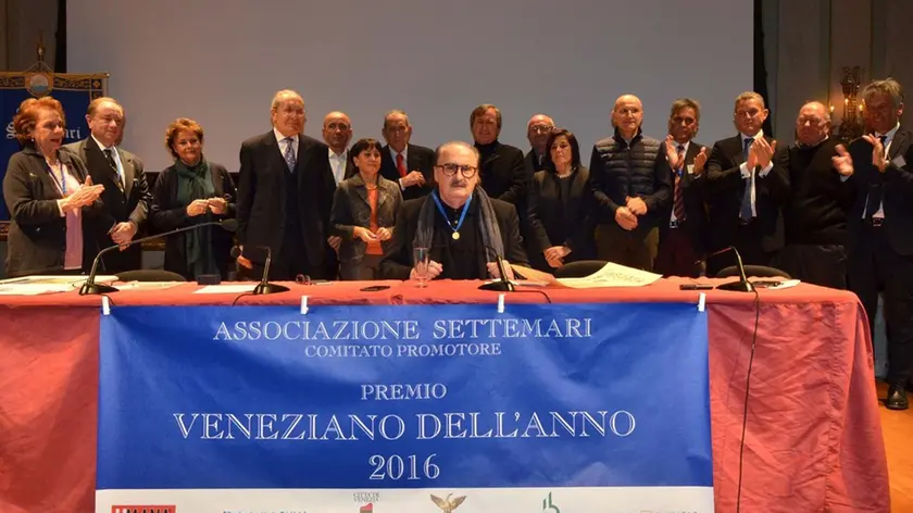 Interpress/Gf.Tagliapietra Venezia 15.01.2017.- Settemari. Premio Veneziano dell'Anno a Pino Donaggio. Teatro La Fenice.