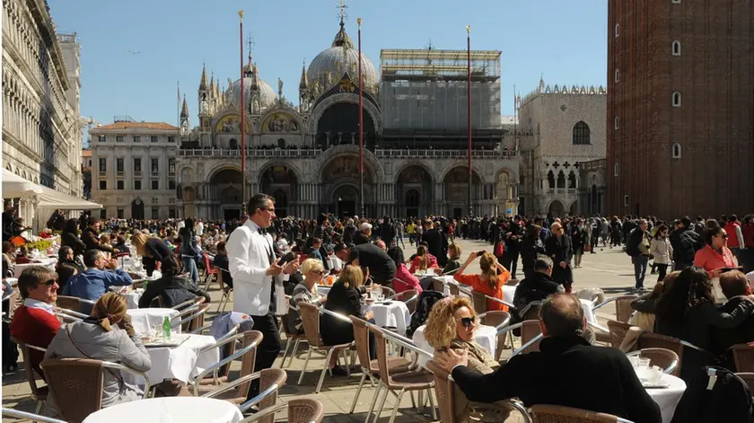 Interpress/Mazzega Scattolin Venezia, 06.04.2015.- Turismo Pasquale a Venezia.-