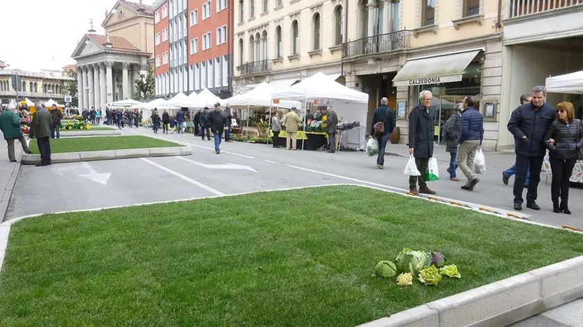 SAN DONA' DI P. - DINO TOMMASELLA - NUOVA SISTEMAZIONE MERCATO KM. ZERO CON LE AIUOLE NUOVE