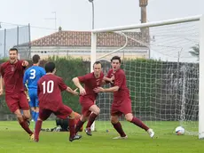 (CRUCCU) GRUARO 03/11/2013 MATTEO BOEM.GRUARO VS PORTOGRUARO (MAGLIA GRANATA).IL II¡ GOL DEL PORTOGRUARO...