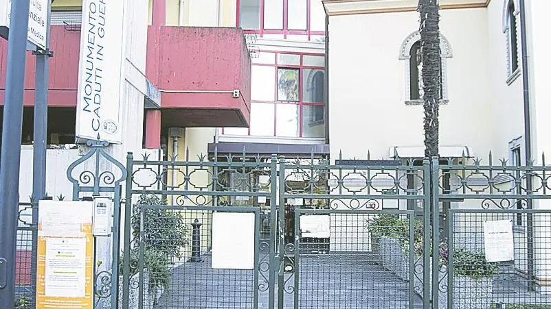 L’ingresso della Casa di Riposo Monumenti dei caduti in guerra, a San Donà