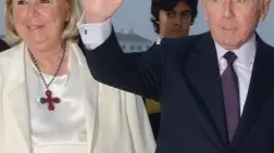 Pinault con la moglie