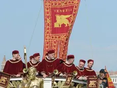 Interpress/M.Tagliapietra Venezia 17.05.2015.- Festa della Sensa. Corteo acqueo e Sposalizio col mare.