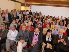 Conferenza 'L'affaire Lumière' sulla torre di Pierre Cardin presso l'aula magna del centro Santa Maria delle Grazie di Mestre