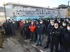 Un'assemblea sindacale dei lavoratori di Speedline (foto Pòrcile)