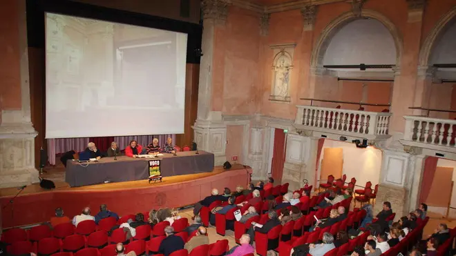 AGOSTINI INTERPRESS VENEZIA 15.03.2008.- "VOGO E TI DIFENDO"PRESENTAZIONE REGATA CONTRO IL MOTO ONDOSO ALL'AUDITORIUM.