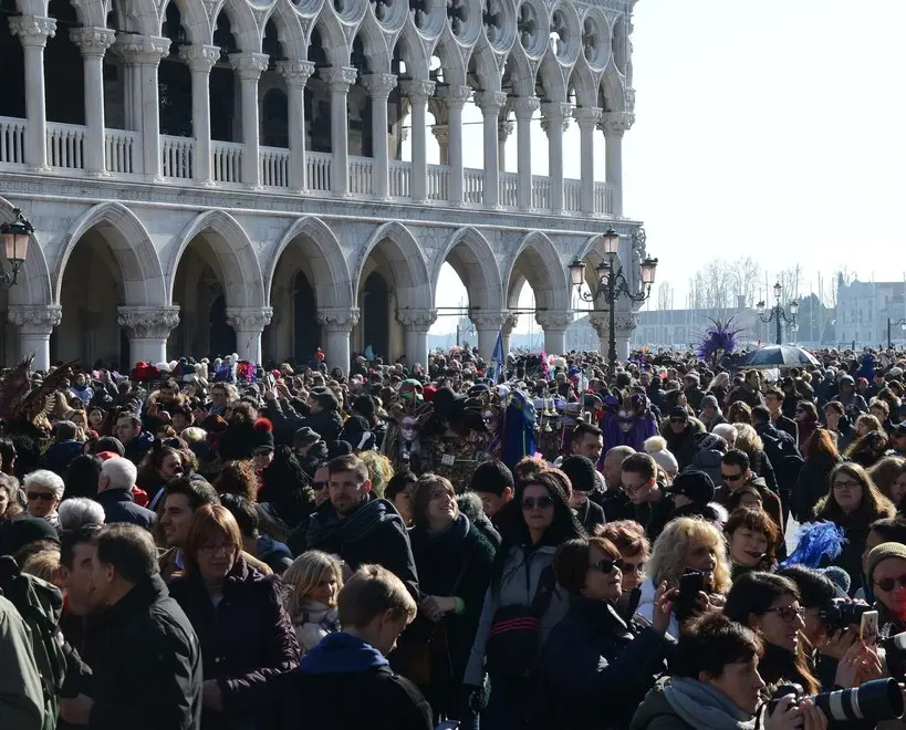 Interpress/M.Tagliapietra Venezia 10.02.2018.- Carnevale. Sabato Grasso. San Marco.