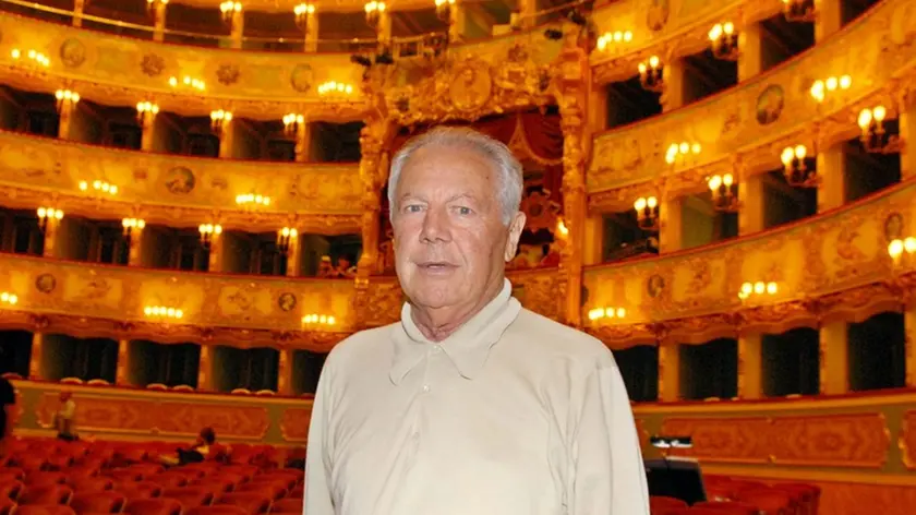 COLTRO VENEZIA 15.09.2007.- PROVE SPETTACOLO SIGNOR GOLDONI , TEATRO LA FENICE. NELLA FOTO GIANLUIGI MELEGA (AUTORE DEL LIBRETTO).- INTERPRESS