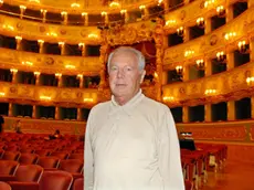 COLTRO VENEZIA 15.09.2007.- PROVE SPETTACOLO SIGNOR GOLDONI , TEATRO LA FENICE. NELLA FOTO GIANLUIGI MELEGA (AUTORE DEL LIBRETTO).- INTERPRESS