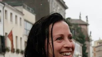 Agenzia Candussi, giornalista Piran. Maratonina di Mestre. nella foto: Michielan Erika, prima della 21 km