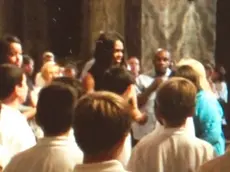 Michelle Obama in Basilica assieme al coro dei giovani cantori di New York