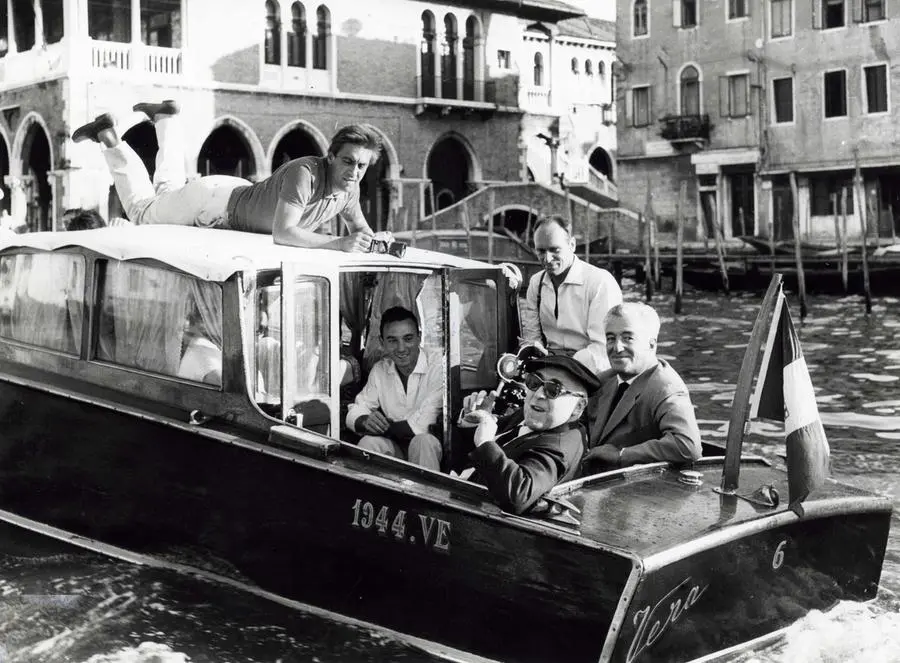 Vittorio De Sica alla mostra del cinema