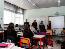 Lezione al liceo Bruno di Mestre a tema Prima Guerra Mondiale e i diari di un combattente, con la pertecipazione del Sig. Paolo De Manincor figlio dell'autore dei diari.