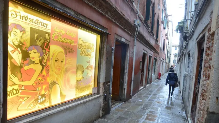 Interpress/M.Tagliapietra Venezia 06.02.2017.- Sala giochi Admiral Club. Calle de l'aseo, Cannaregio 1858.