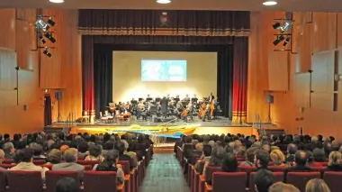 La sala grande del teatro Luigi Russolo di Portogruaro