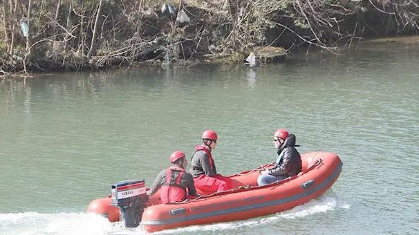 FERRO - FOTOPIRAN - PADOVA - PASSAGGIO BARCA VVDFFFIUME BRENTA RICERCHE PONTE DI BRENTA