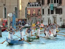 Interpress/Mazzega Venezia, 03.09.2017.- Regata Storica , i vincitori gondolini Rudi e Igor Vignotto