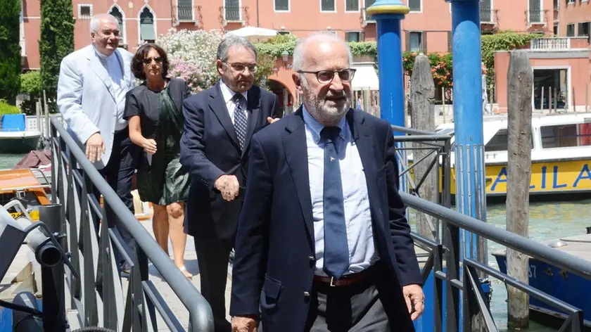 Interpress/Tagliapietra Venezia- Giorgio Orsoni all'arrivo in comune, Cà Farsetti.