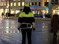 Agenzia Candussi, giornalista: Chiarin. Vigili in Piazza Ferretto Mestre.