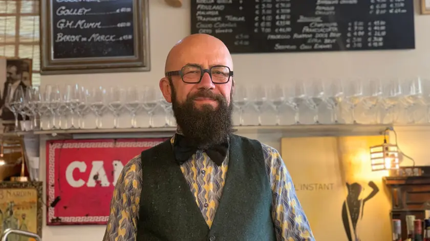Simone Lazzari, titolare della polperia I compari, a Rialto