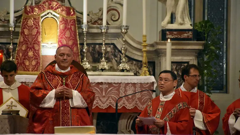 COLUCCI - DINO TOMMASELLA - CONCORDIA - CARDINAL CELSO COSTANTINI . CERIMONI ADI INIZIO BEATIFICAZIONE - SALUTO DEL SACERDOTE CINESE