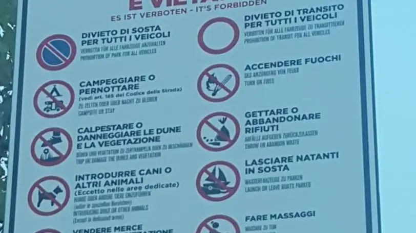 SCATTOLIN - TOMMASELLA - CAVALLINO - CARTELLI DIVIETI CASTELLI DI SABBIA