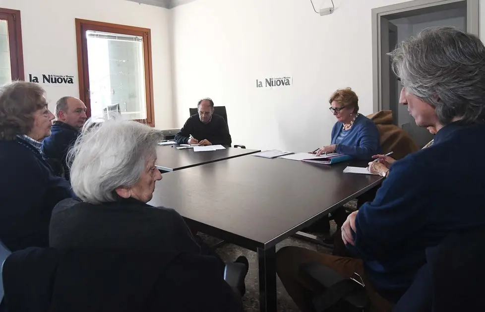 Interpress/M.Tagliapietra Venezia 17.11.2018.- Incontro con i comitati cittadini in redazione di Venezia.