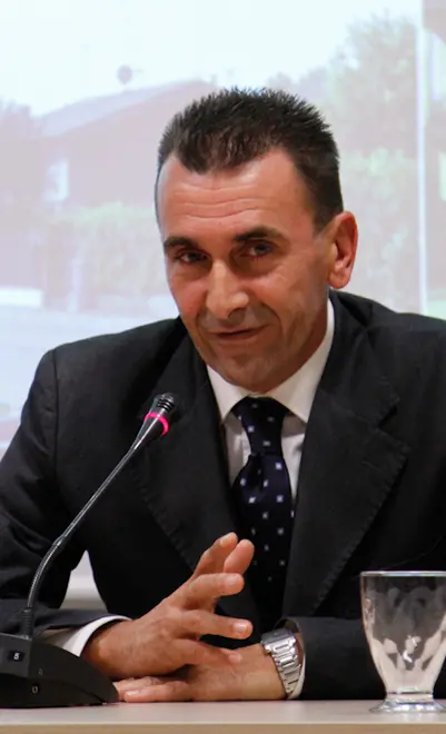 Agenzia Candussi, giornalista Morsego. Controllo del vicinato, assemblea presso municipio di Favaro con Assessore alla socurezza Giorgio D'Este, presidente municipalità Favaro Marco Bellato e consigliere delegato alla sicurezza partecipata Enrico Gavagnin.