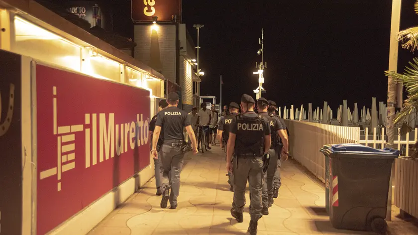 Controlli sul lungomare di Jesolo