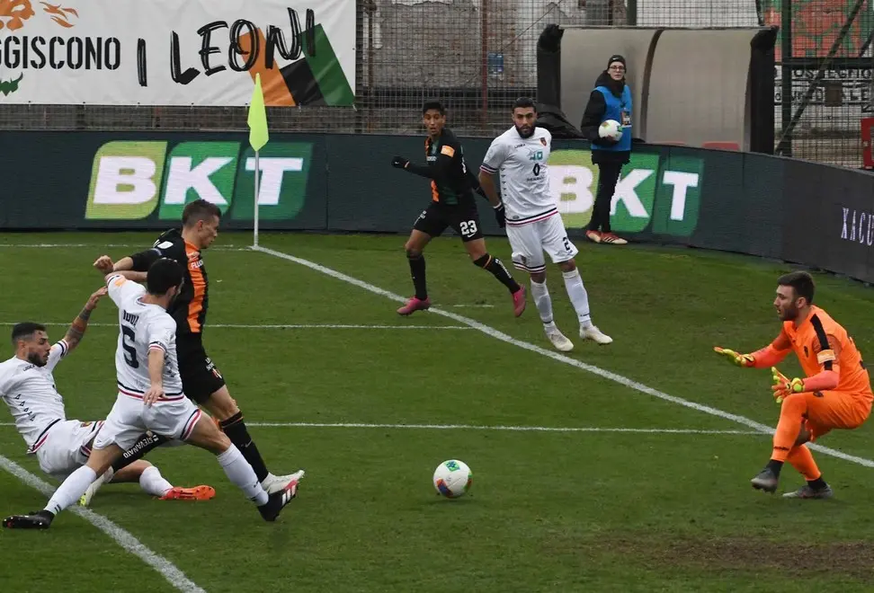 Interpress\M.Tagliapietra Venezia 29.02.2020.- Calcio Venezia Cosenza. Gol del Venezia, Longo.