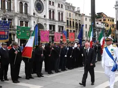 Interpress/Mazzega Pellicani Venezia, 02.06.2013.- 2 Giugno Festa della Repubblica, celebrazioni ed alzabandiera in Piazza San Marco.-