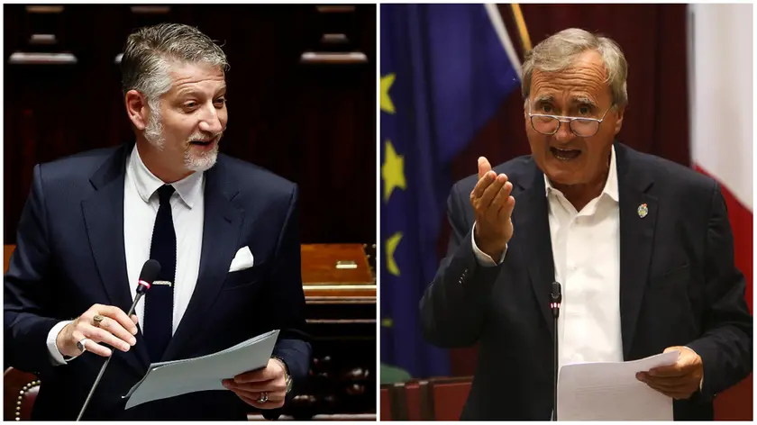 Il ministro Giuli e il sindaco Brugnaro