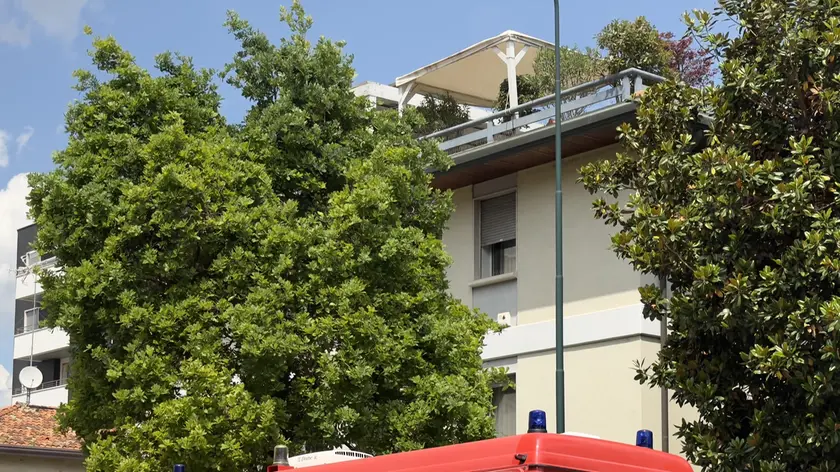 L'intervento dei vigili del fuoco a Castello di Godego