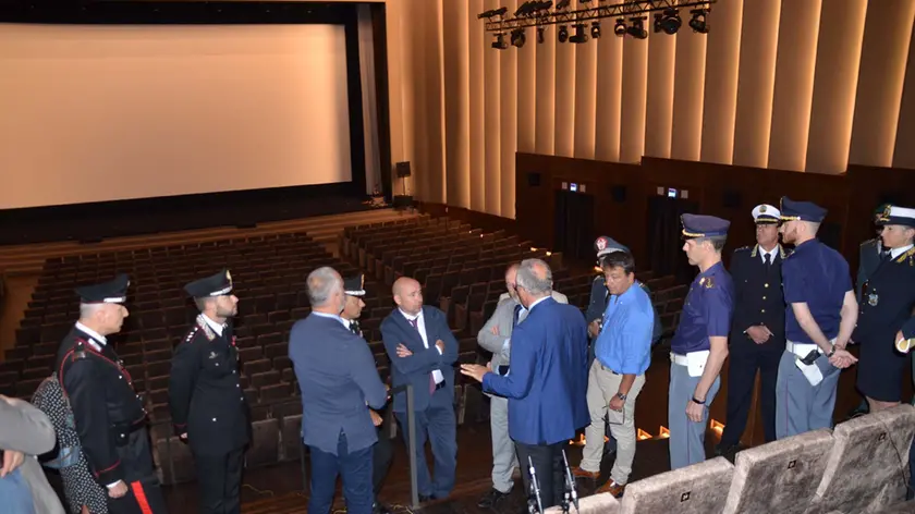 Interpress/ Gf.Tagliapietra.27.08.2018.- Allestimenti Mostra del Cinema-Sala Operativa Interforze-Mostra fotografica Hotel Des Bains alla presenza di Paolo Baratta, Alberto Barbera e Manfredi Catella.
